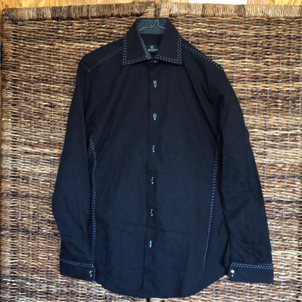Black Bugatchi Uomo Buttondown Shirt